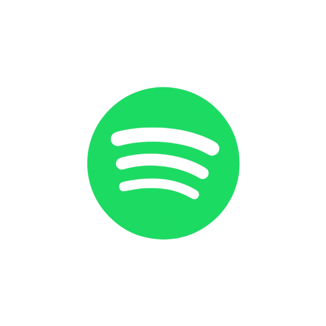 Clickable Spotify logo to navigate to Exavier Me's artist page on the platform.