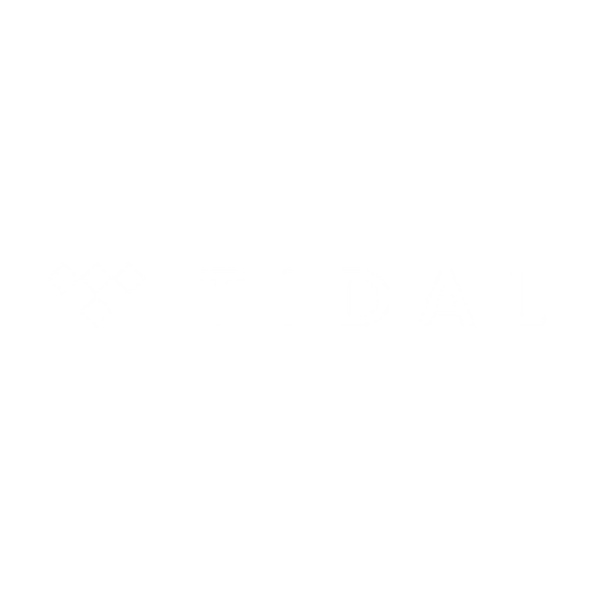 Clickable Tidal logo to navigate to Exavier Me's artist page on the platform.